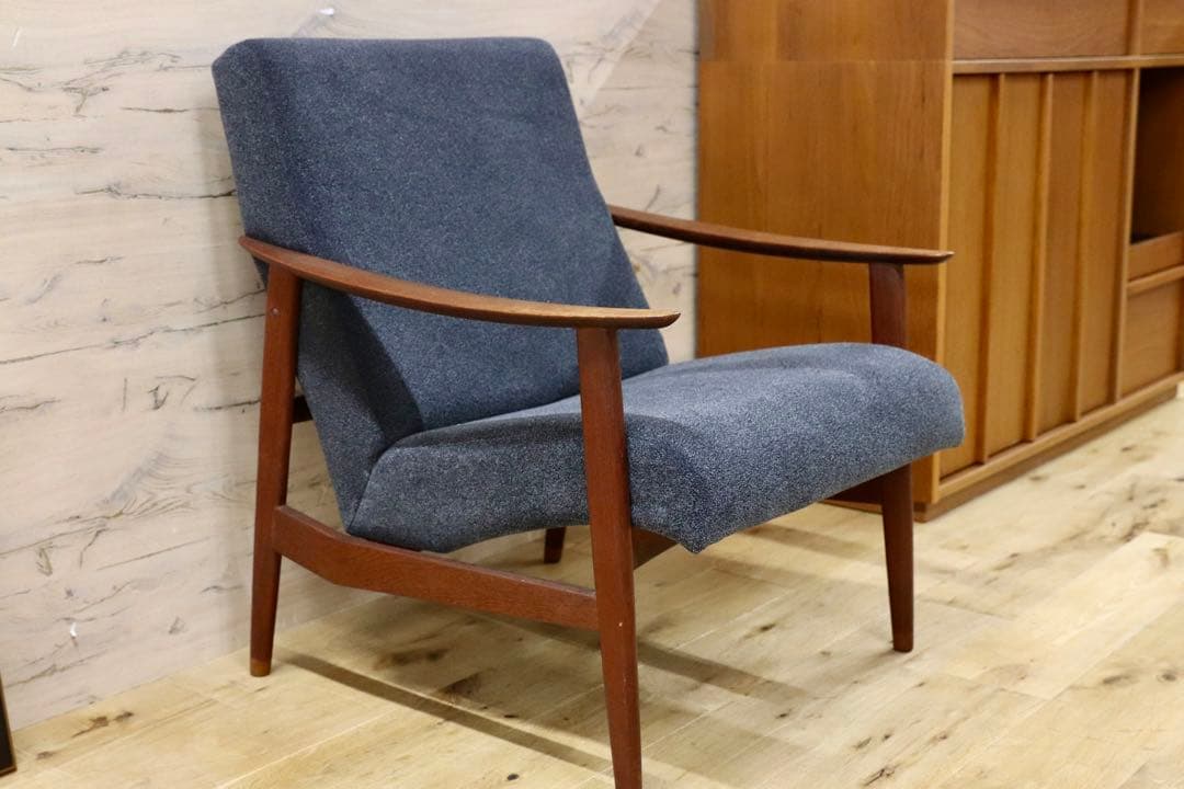 GMFK822A○北欧スタイル ヴィンテージ イージーチェア アームソファ