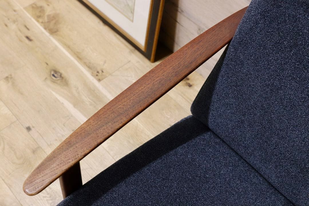 GMFK822A○北欧スタイル ヴィンテージ イージーチェア アームソファ