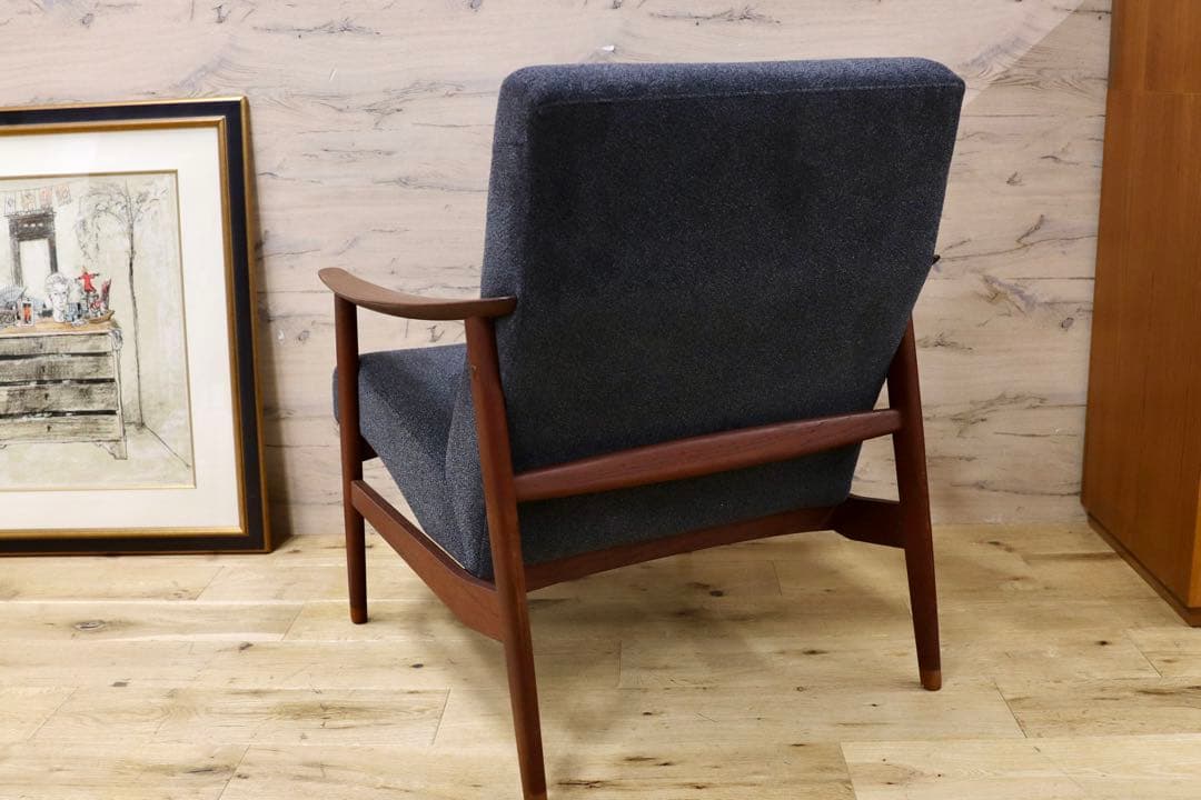 GMFK822A○北欧スタイル ヴィンテージ イージーチェア アームソファ