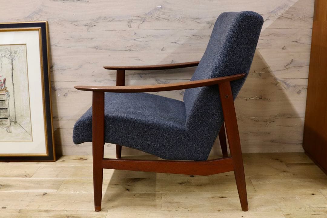 GMFK822A○北欧スタイル ヴィンテージ イージーチェア アームソファ