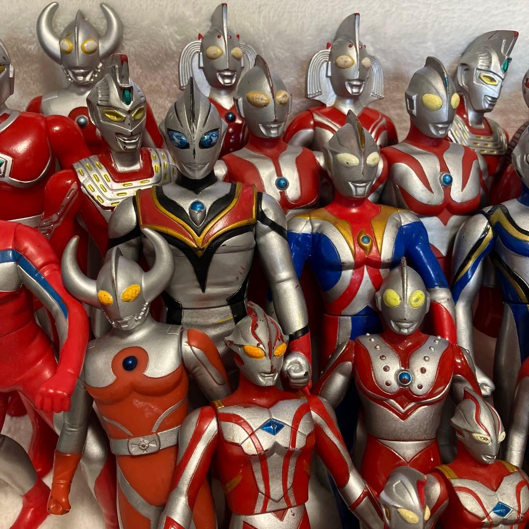希少レア】ウルトラマン ソフビ 初期あり 当時物 33体 セット まとめ