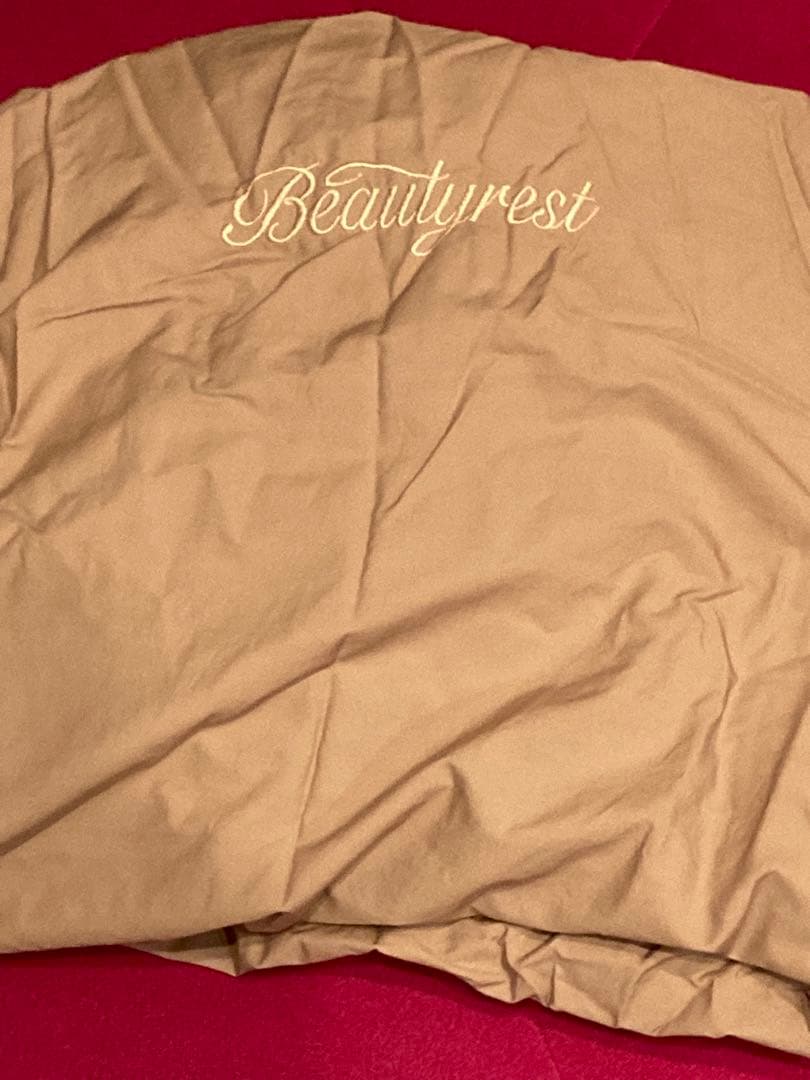 シモンズ ボックスシーツ　ダブルサイズ　新品未使用 ダブル　ブラウン　匿名