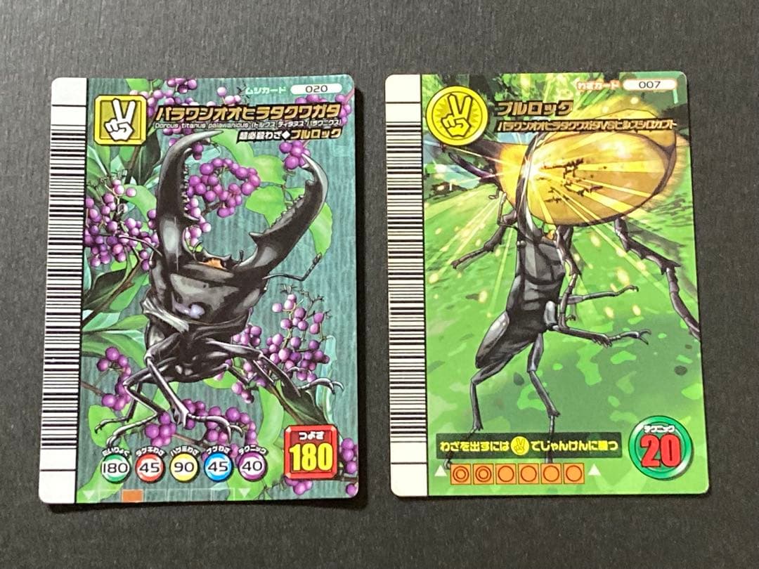 甲虫王者ムシキング パラワンオオヒラタクワガタ 2枚 5周年 - メルカリ