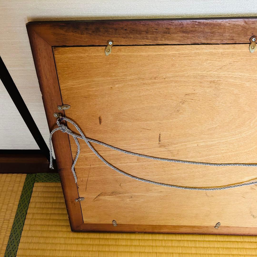 子馬のステンドグラス　パネル　額付き　67センチ✖️48センチ