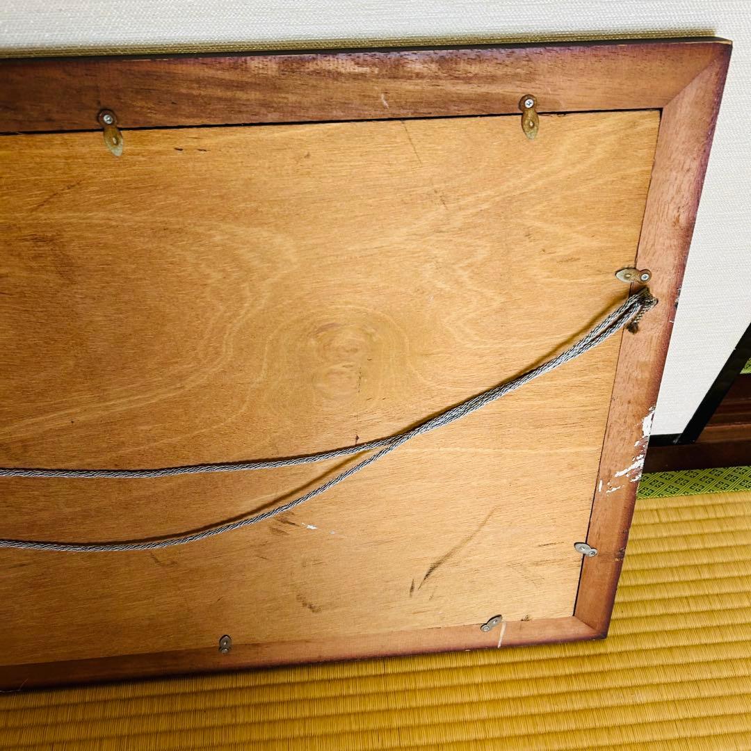 子馬のステンドグラス　パネル　額付き　67センチ✖️48センチ