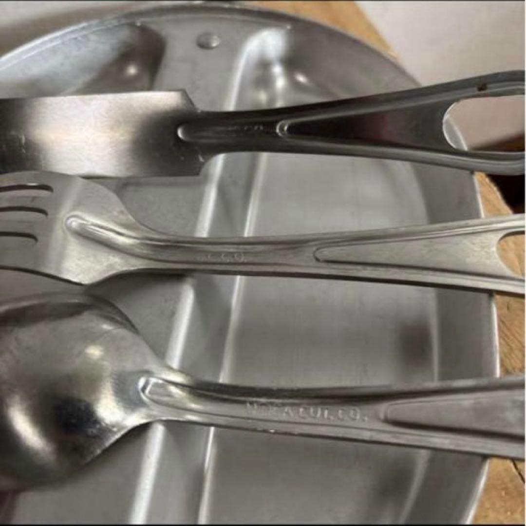 米軍実物　1967年　メスキットパン　カトラリーセット　送料無料② 67年