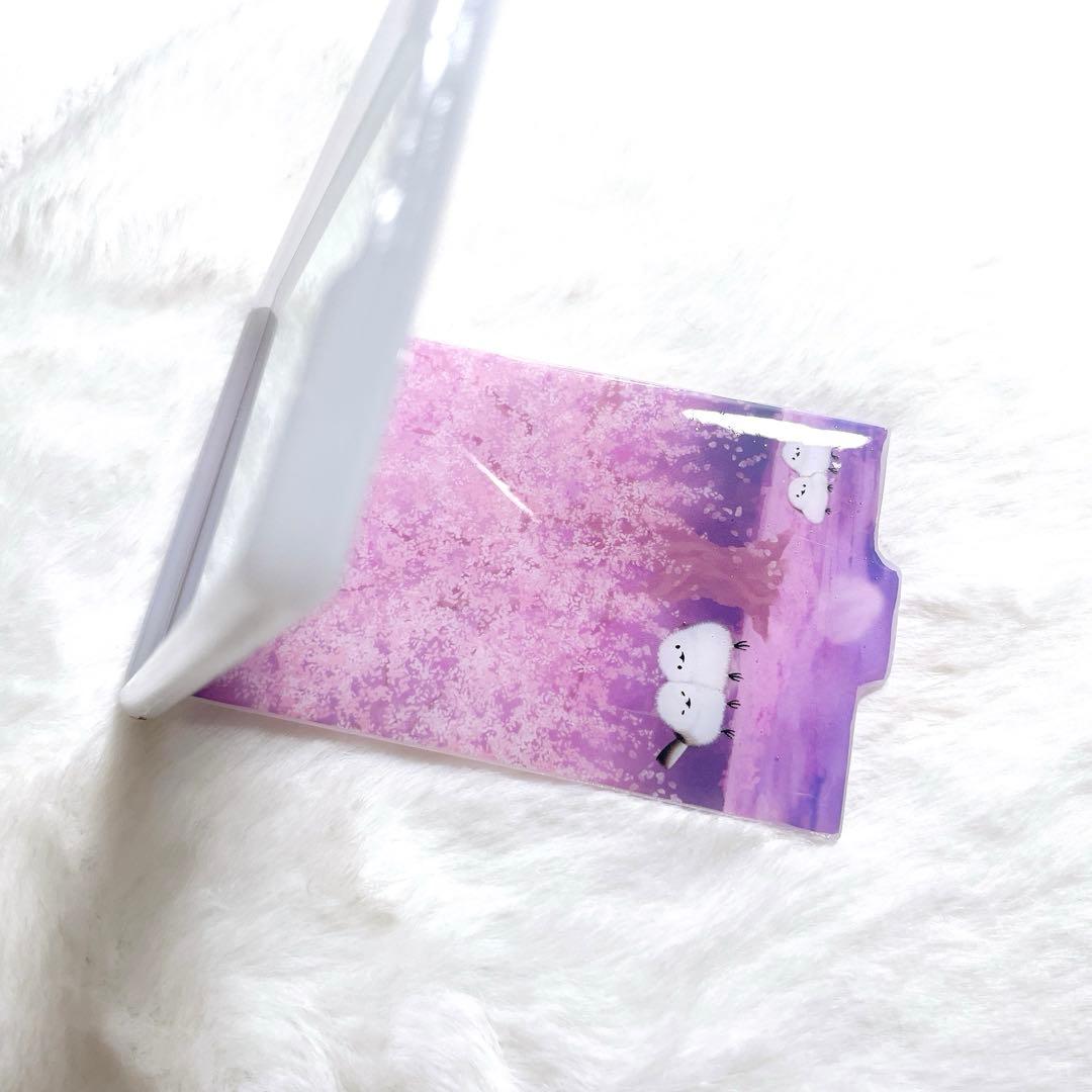 シマエナガ❁⃘*.゜レジンmini鏡 夜桜 - メルカリ