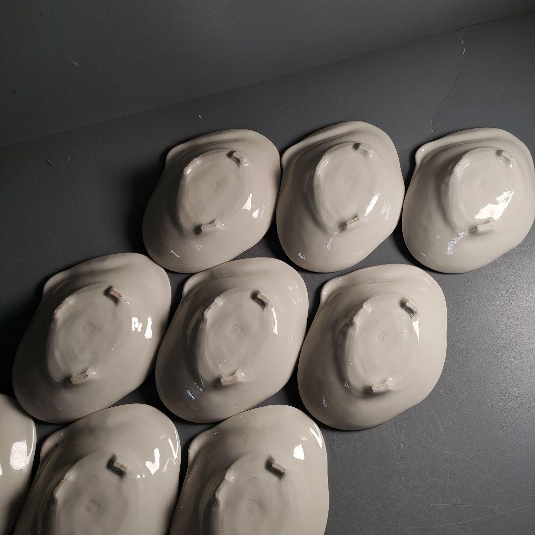 A1292-2/京焼・清水焼/永楽写/巣篭もり鶴向付22客/飾皿/盛皿/懐石道具