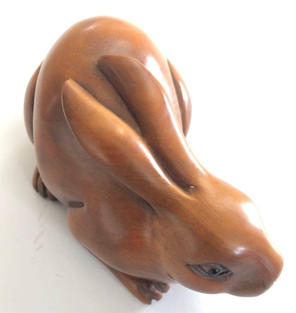 ウサギ、兎、月うさぎ、アンティークオブジェインテリア手作り十二支