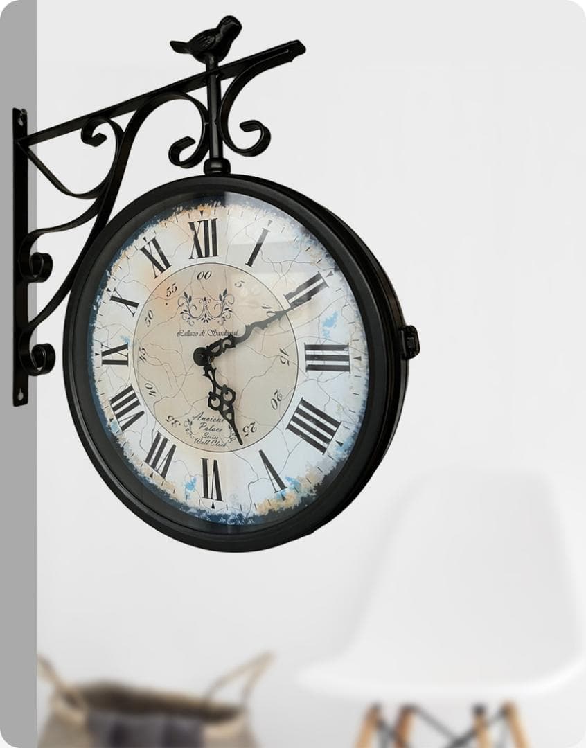 MANBO-CR 両面壁掛け時計