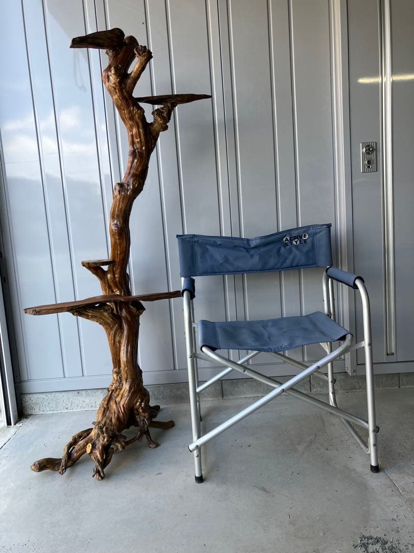 流木飾り台、サルスベリ