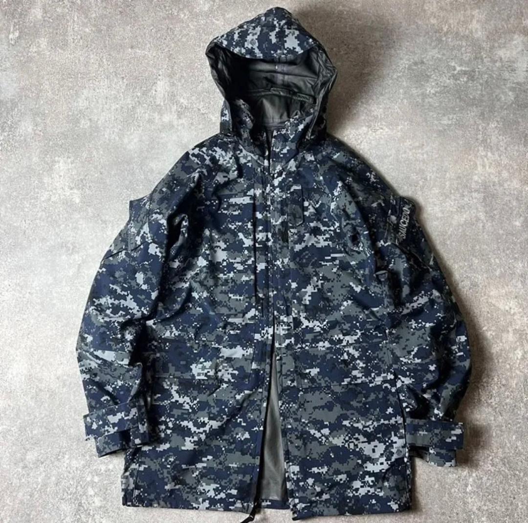 US NAVY 米軍実物 ゴアテックスパーカー S-XL　アメリカ　海軍 US. NAVY迷彩 ECWCS GENIIパーカー《実物・USED》(S-XS)米軍アメリカ軍