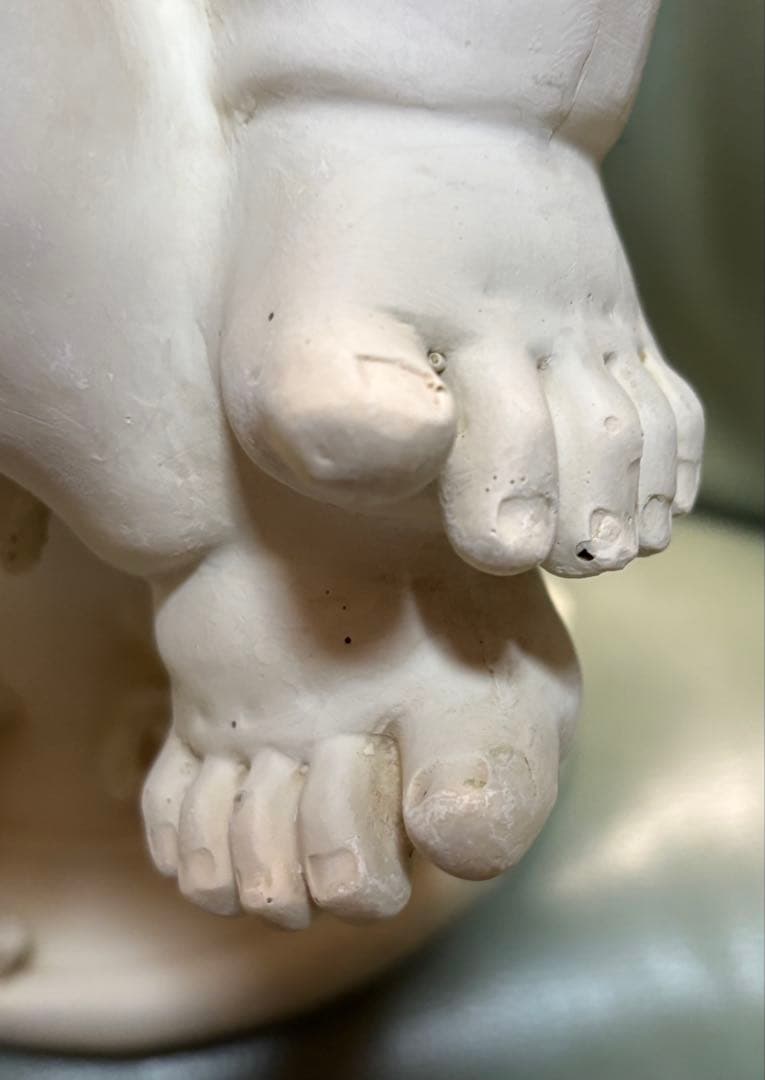 ☆週末大特価☆ホワイト天使のバイオリン像 約50センチ（現状品）