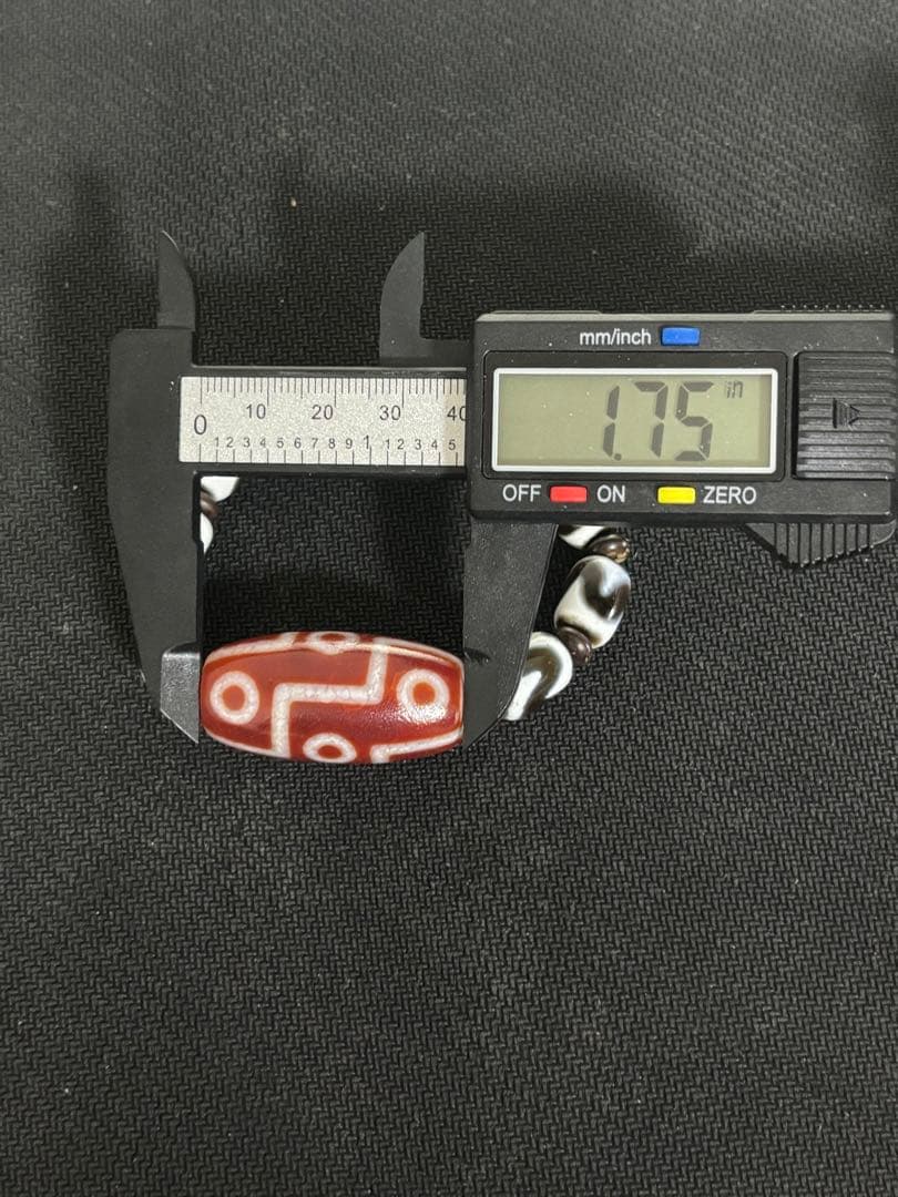 天珠 龍紋虎牙九眼 ブレスレット