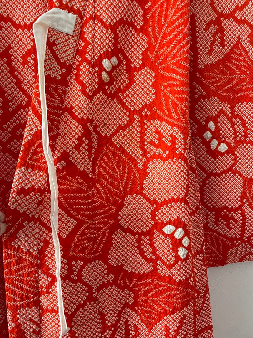 七五三　7歳　正絹　総絞りのお着物セット