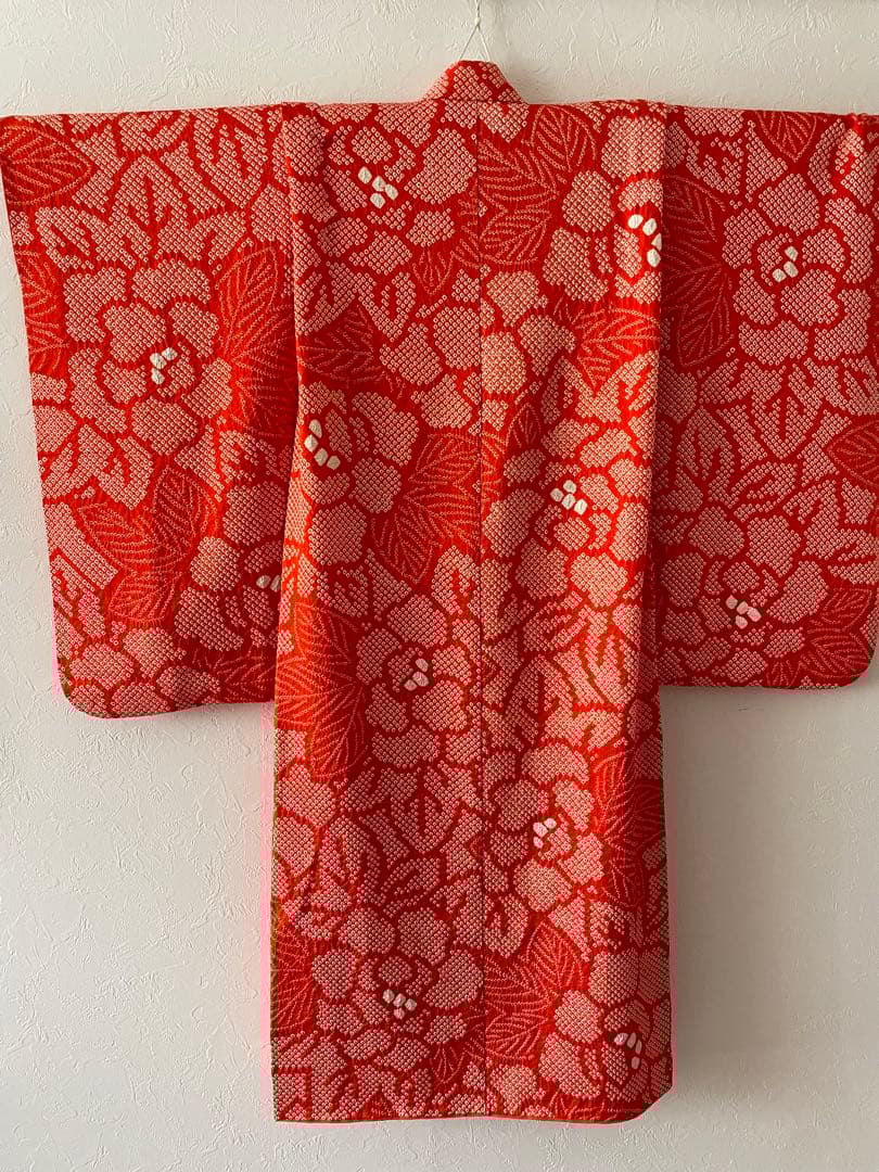 七五三　7歳　正絹　総絞りのお着物セット