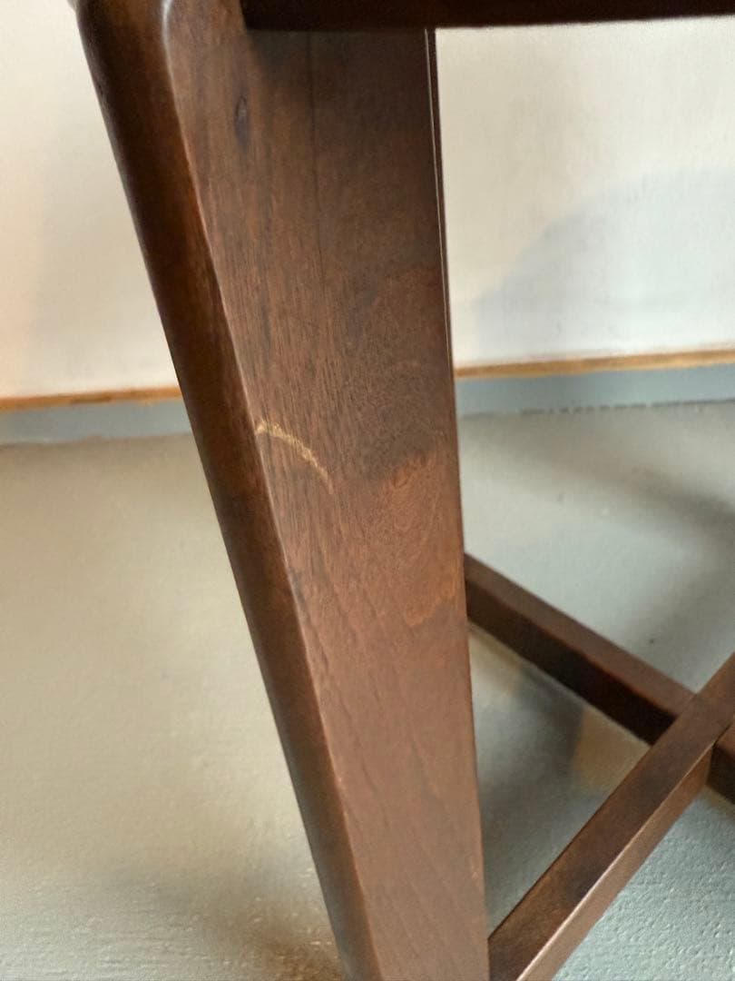 木製 サイドテーブル カフェテーブル コーヒーテーブル 丸テーブル 古家具