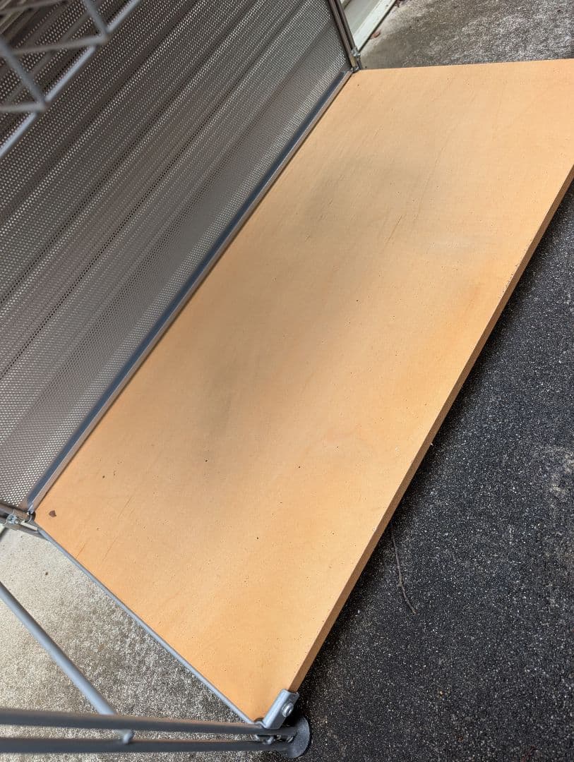 即発送★無印良品シェルフ ワイヤーバスケット付き