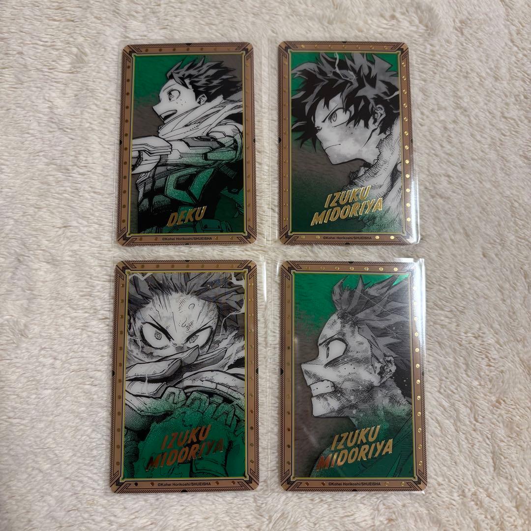 緑谷出久 ヒロアカ 原画展 箔押しクリアカードコレクション - メルカリ