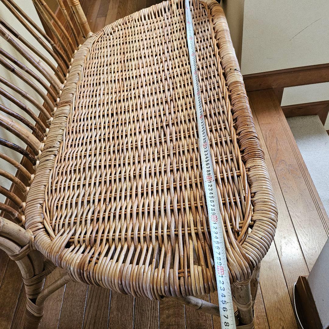 IKEA（イケア）ラタン ソファー 藤 2人掛け チェア 希少 レア