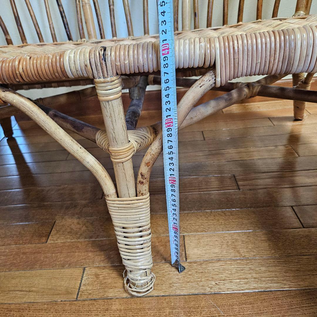 IKEA（イケア）ラタン ソファー 藤 2人掛け チェア 希少 レア