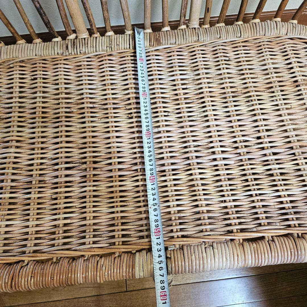 IKEA（イケア）ラタン ソファー 藤 2人掛け チェア 希少 レア