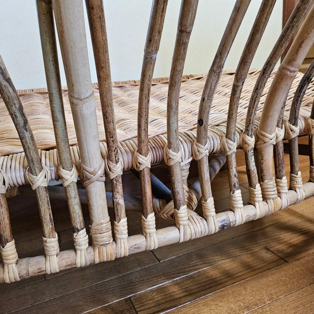 IKEA（イケア）ラタン ソファー 藤 2人掛け チェア 希少 レア