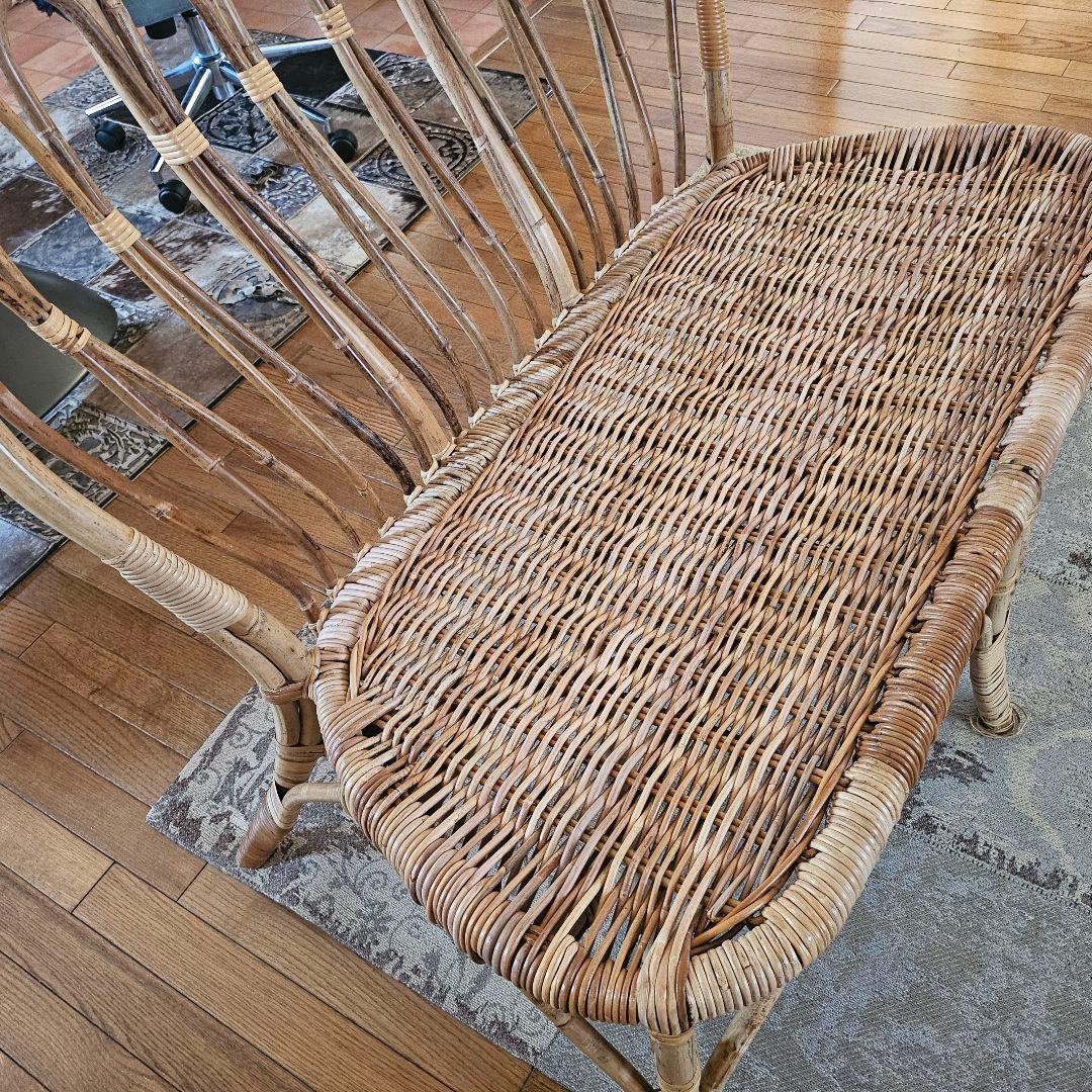 IKEA（イケア）ラタン ソファー 藤 2人掛け チェア 希少 レア