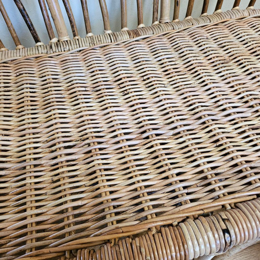 IKEA（イケア）ラタン ソファー 藤 2人掛け チェア 希少 レア