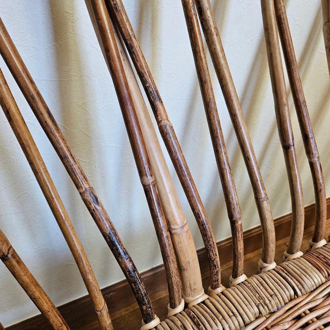 IKEA（イケア）ラタン ソファー 藤 2人掛け チェア 希少 レア