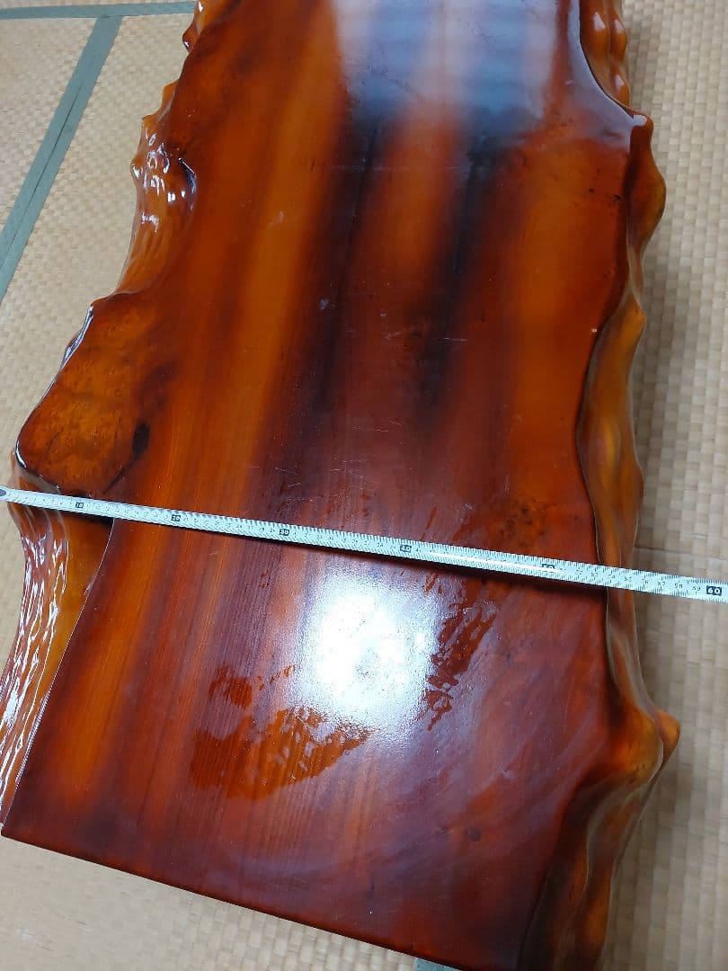 【再値下げ】高級銘木 　高級木材　一枚板　座卓　骨董品　珍品　昭和レトロ