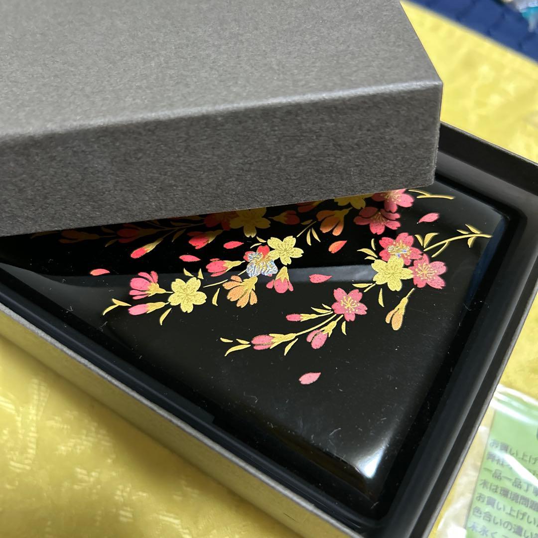 会津塗宝石箱　オルゴール　天然木製品　会津漆 曲は366日　伝統工芸品の高級品