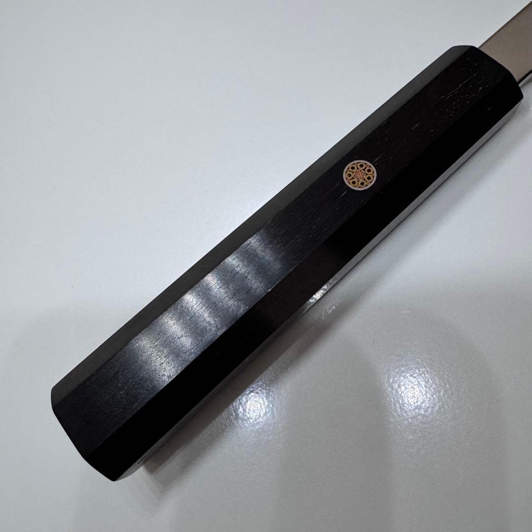 210mm 出刃包丁 鏡面仕上げ 黒檀八角柄 全鋼 和包丁 - メルカリ