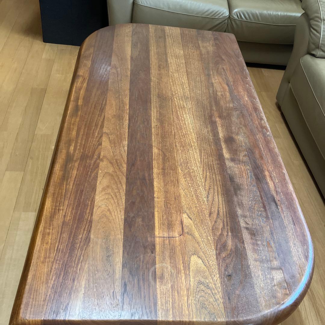 IDC 大塚家具　チーク材　総無垢材　テーブル　20万
