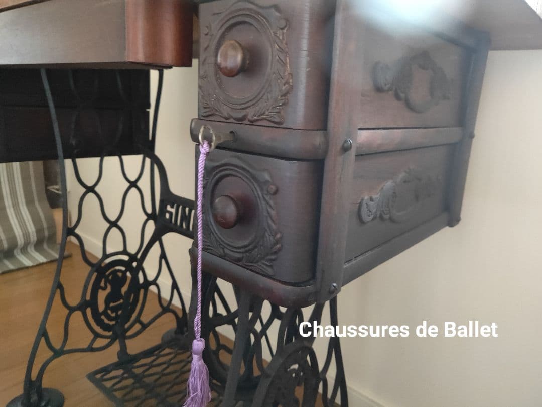 アンティークミシンテーブル singer イギリスアンティーク フランス