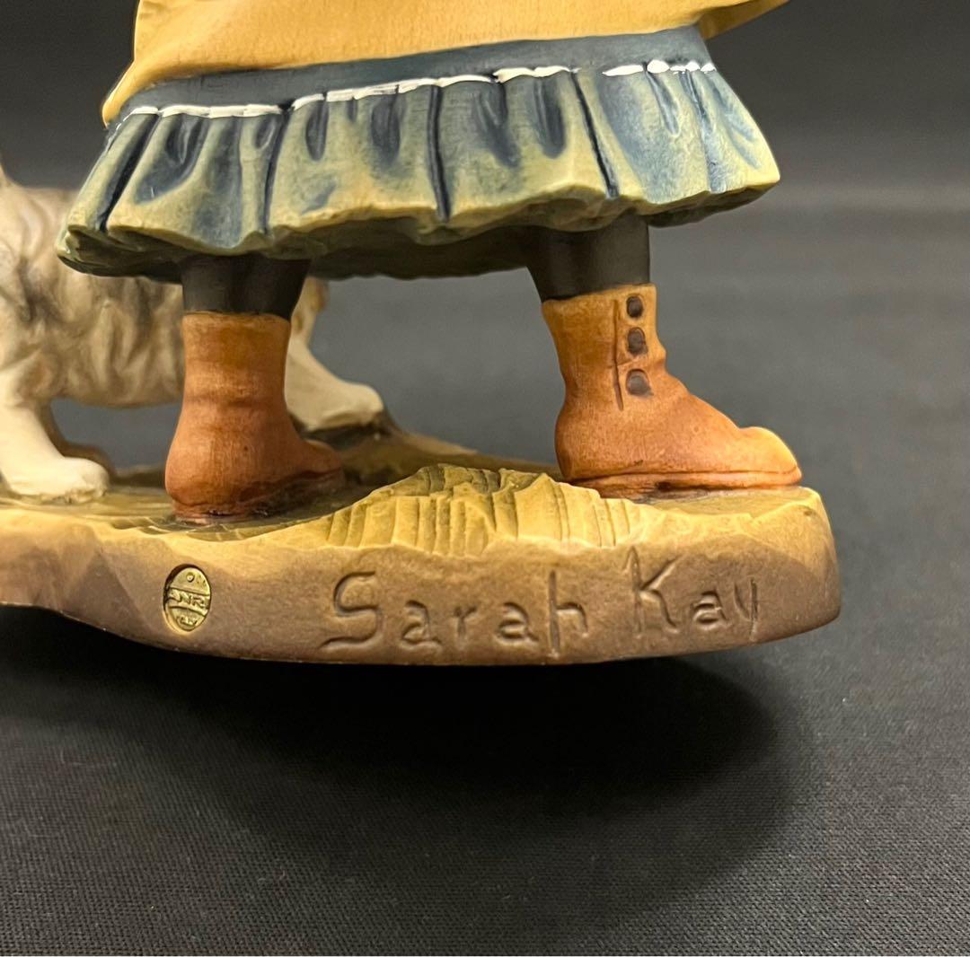 L*k様 極レア品ANRI アンリ人形 Sarah Kay「女の子と猫の親子」サ