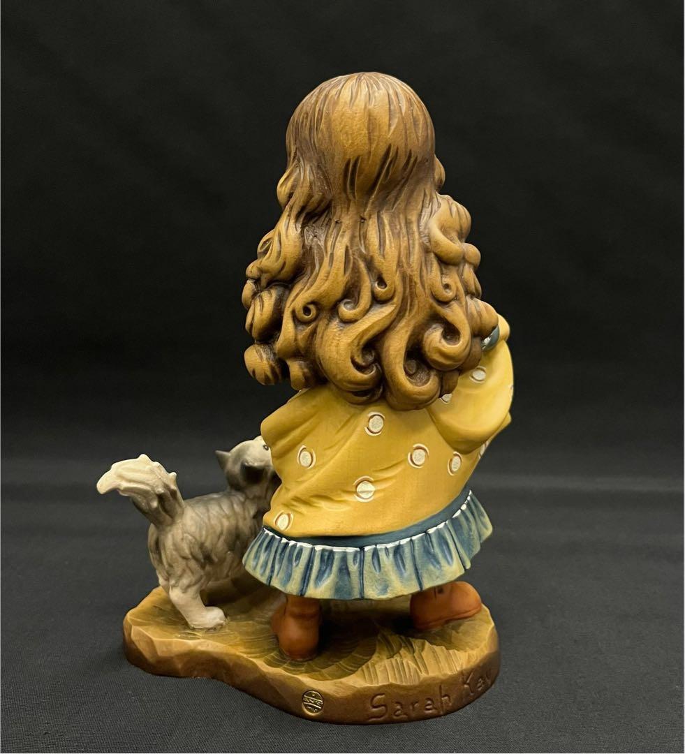 L*k様 極レア品ANRI アンリ人形 Sarah Kay「女の子と猫の親子」サ