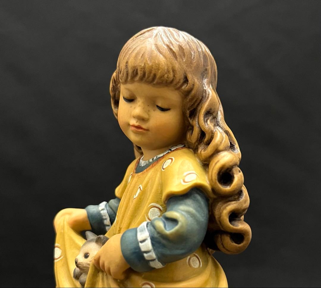 L*k様 極レア品ANRI アンリ人形 Sarah Kay「女の子と猫の親子」サ