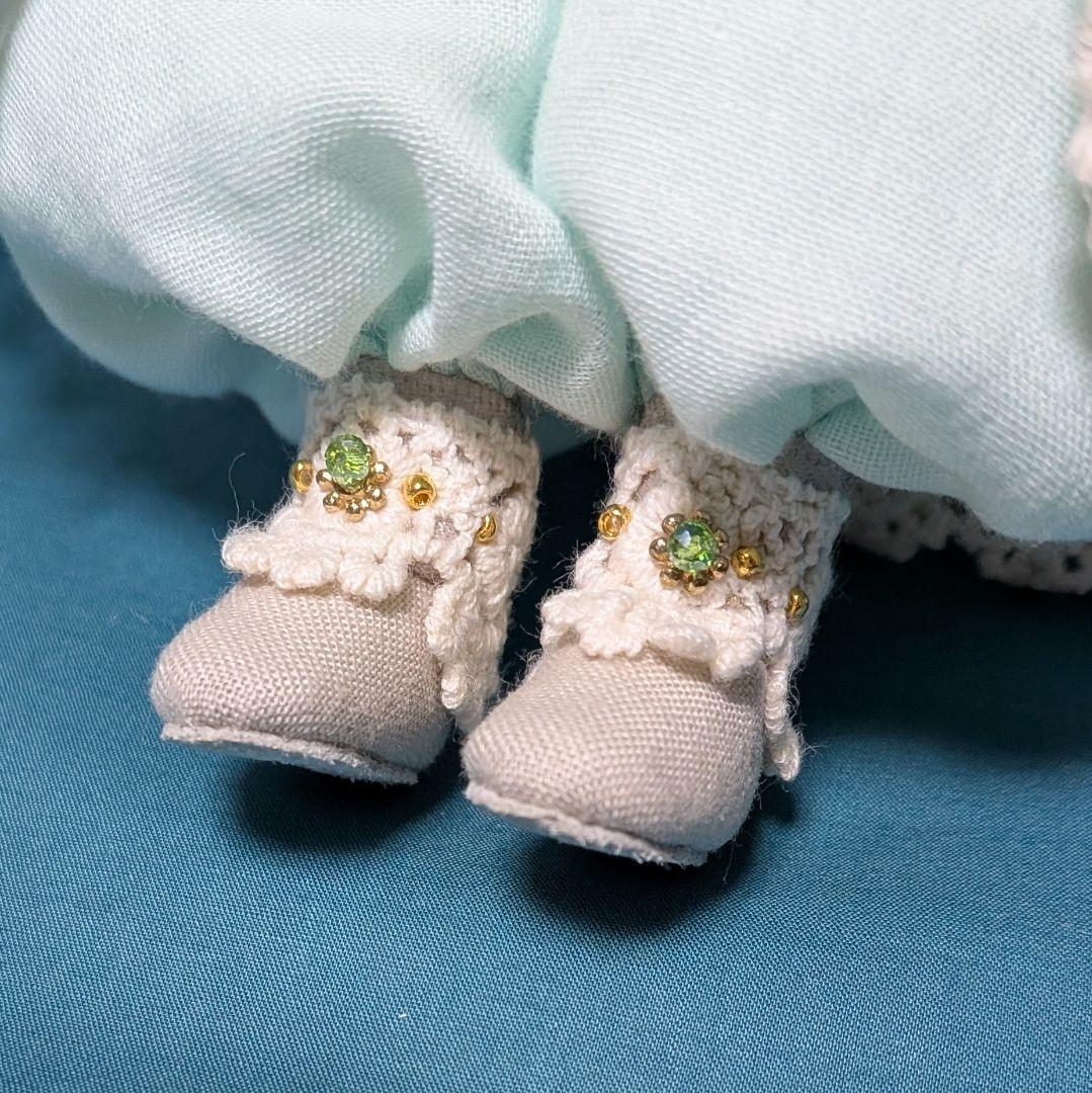 翠銀髪の子　オリジナル アートドール