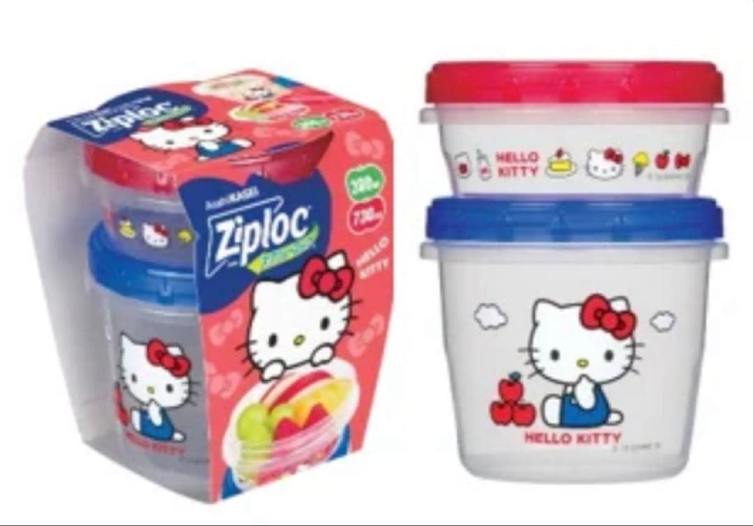 数量限定】Ziploc サンリオ ハローキティ シナモロール クロミ3点