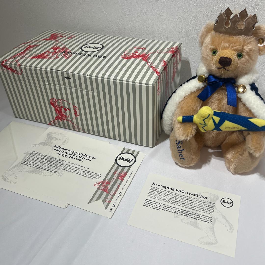 限定品　Steiff フェイト シュタイフ　コラボテディ　セイバー