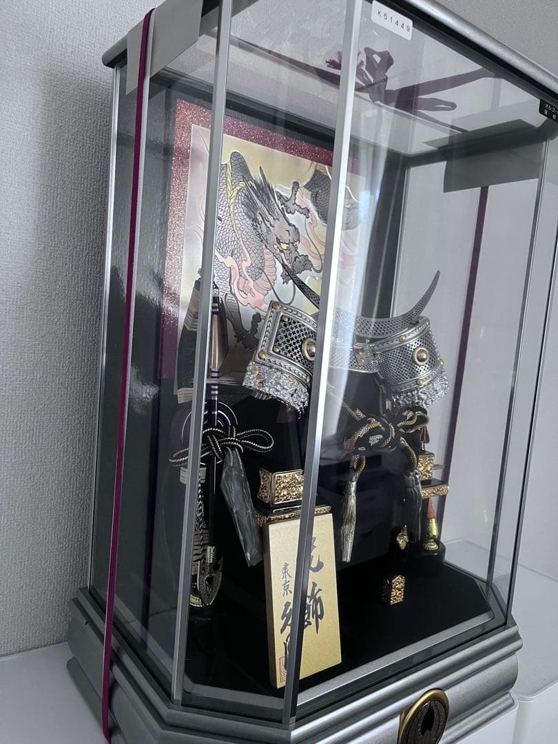 久月　K51449 兜取付ケース入り　10号　オルゴール付き