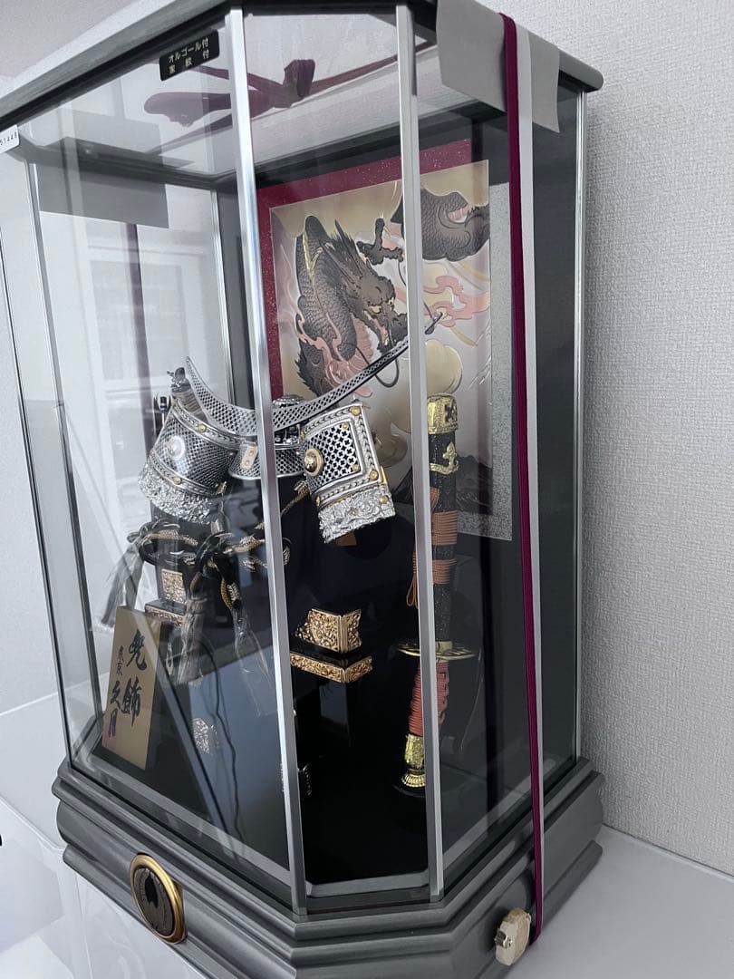 久月　K51449 兜取付ケース入り　10号　オルゴール付き