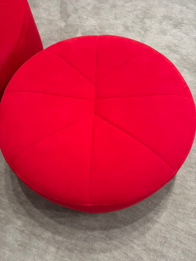 ligne roset リーン・ロゼ パンプキン ソファ ファブリック レッド