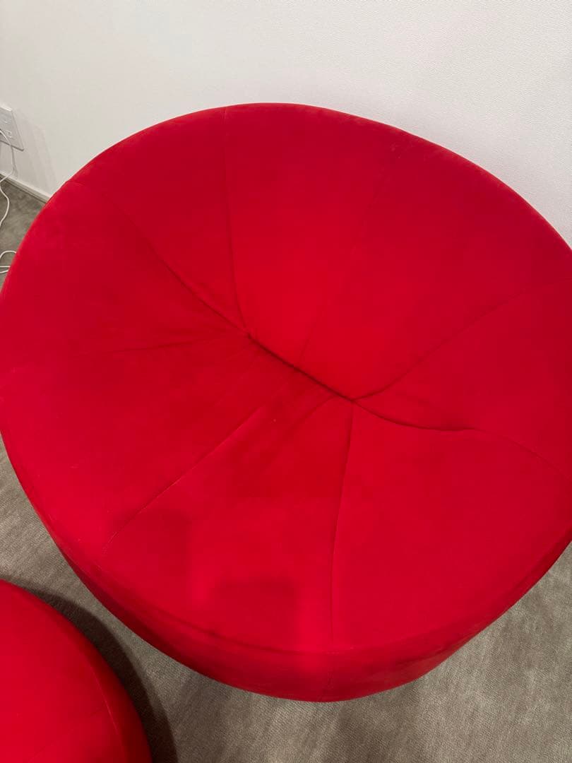 ligne roset リーン・ロゼ パンプキン ソファ ファブリック レッド