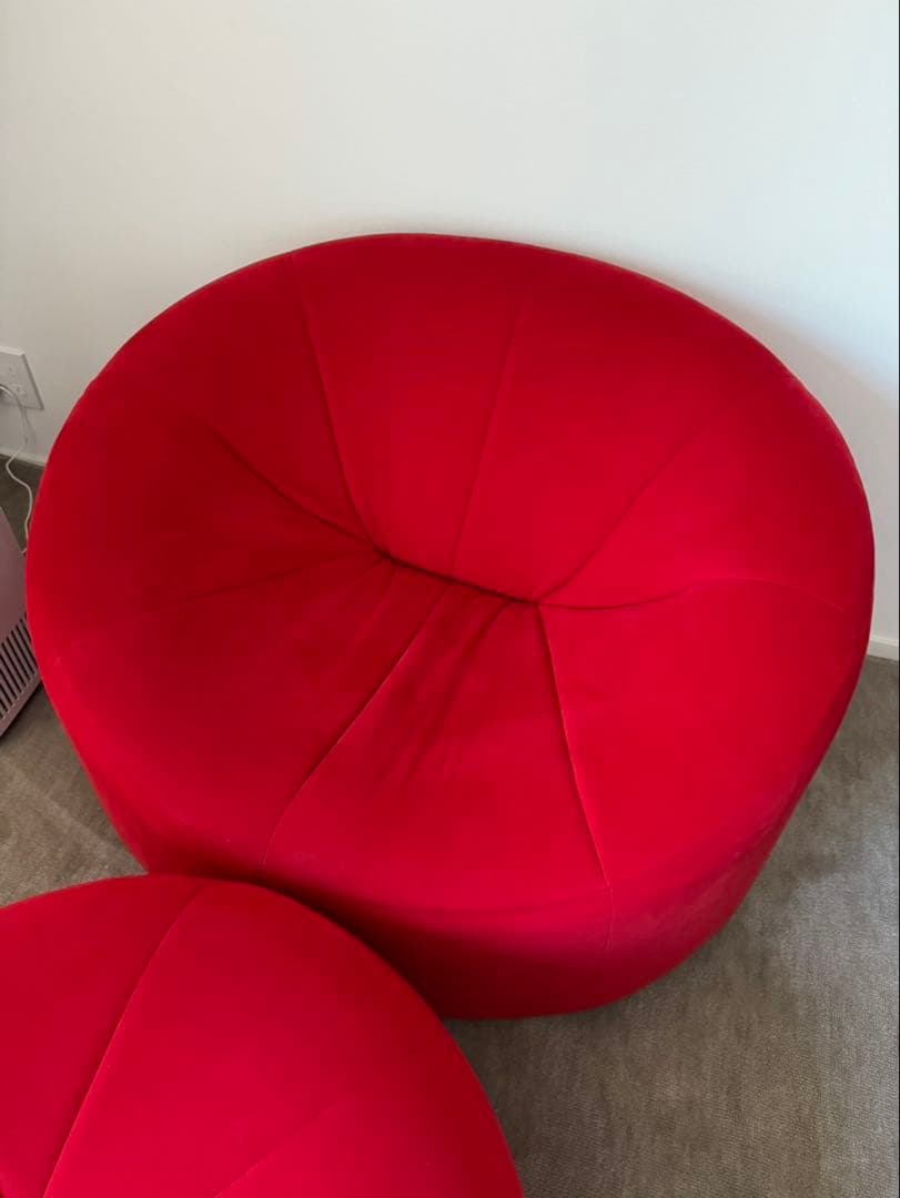 ligne roset リーン・ロゼ パンプキン ソファ ファブリック レッド
