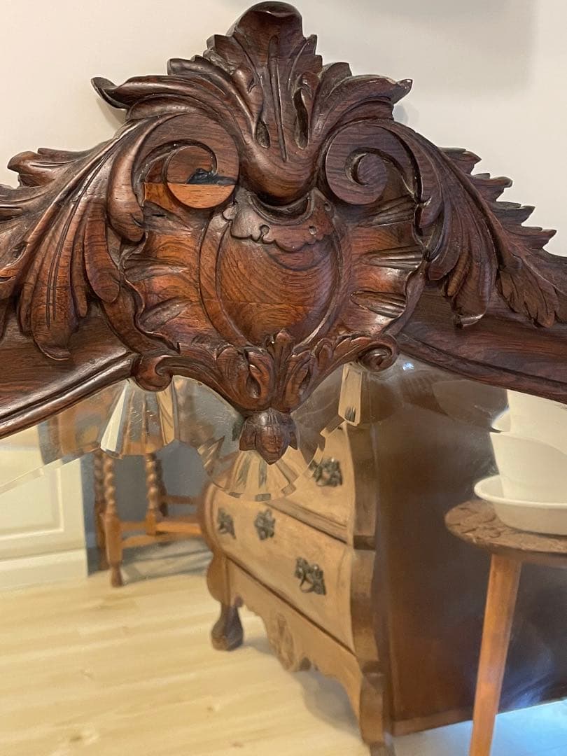 フランスアンティークミラー　アンティーク家具　アンティーク雑貨