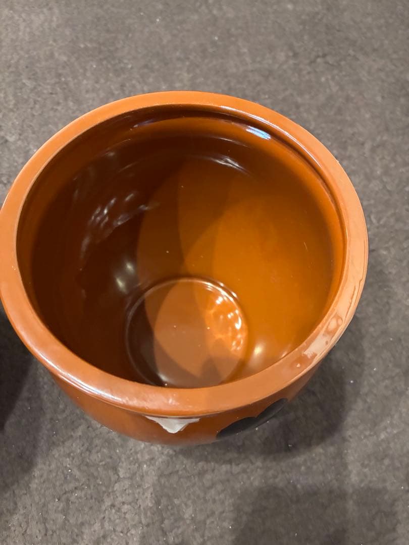 久松窯丸壺　３個セット　梅干し　漬物容器　カメ　陶器