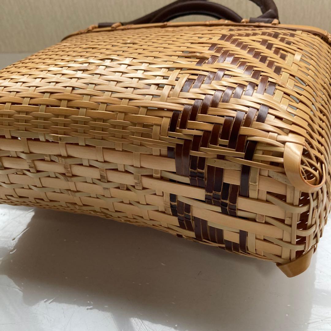 ③国産手業　竹網　かごバッグ　大分県
