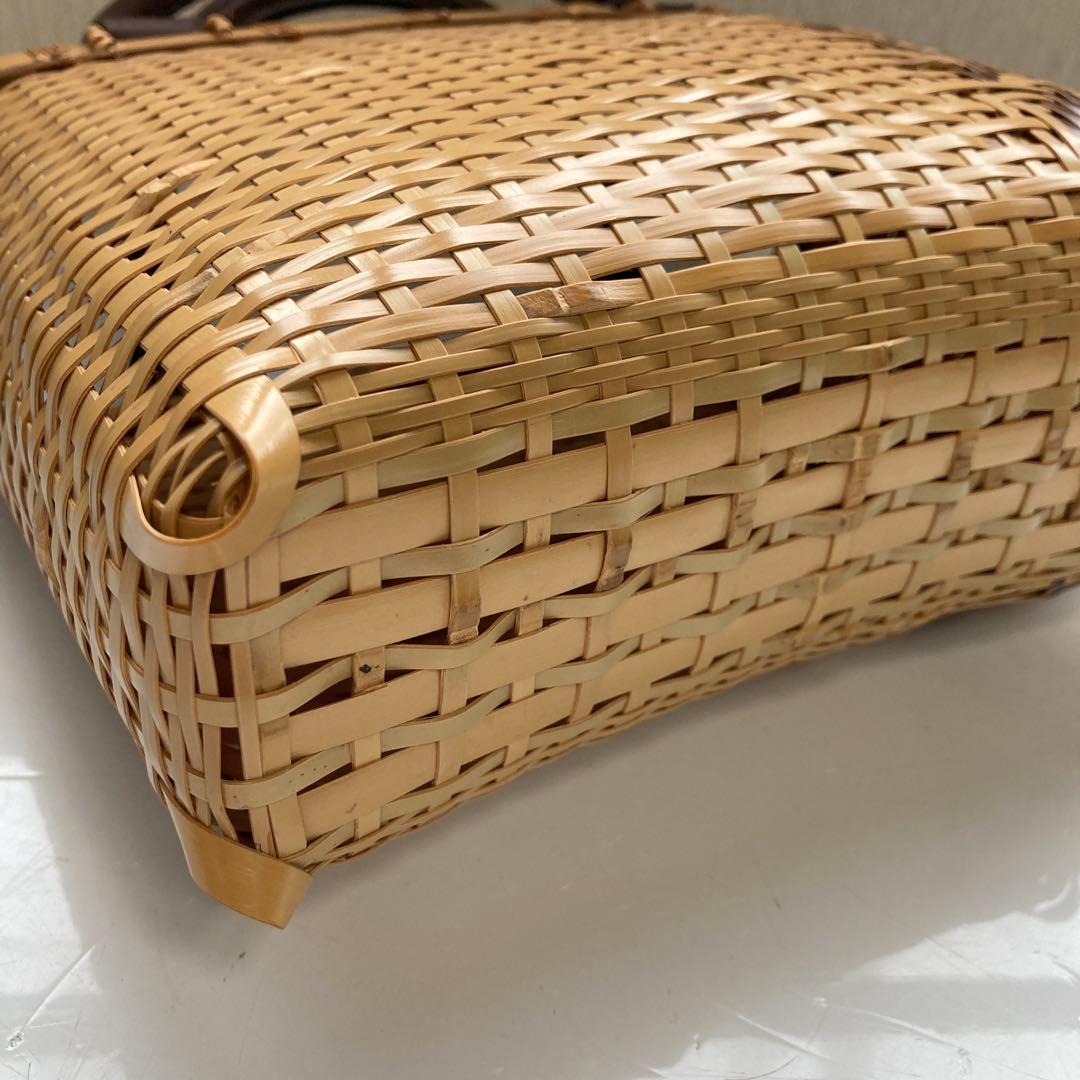 ③国産手業　竹網　かごバッグ　大分県